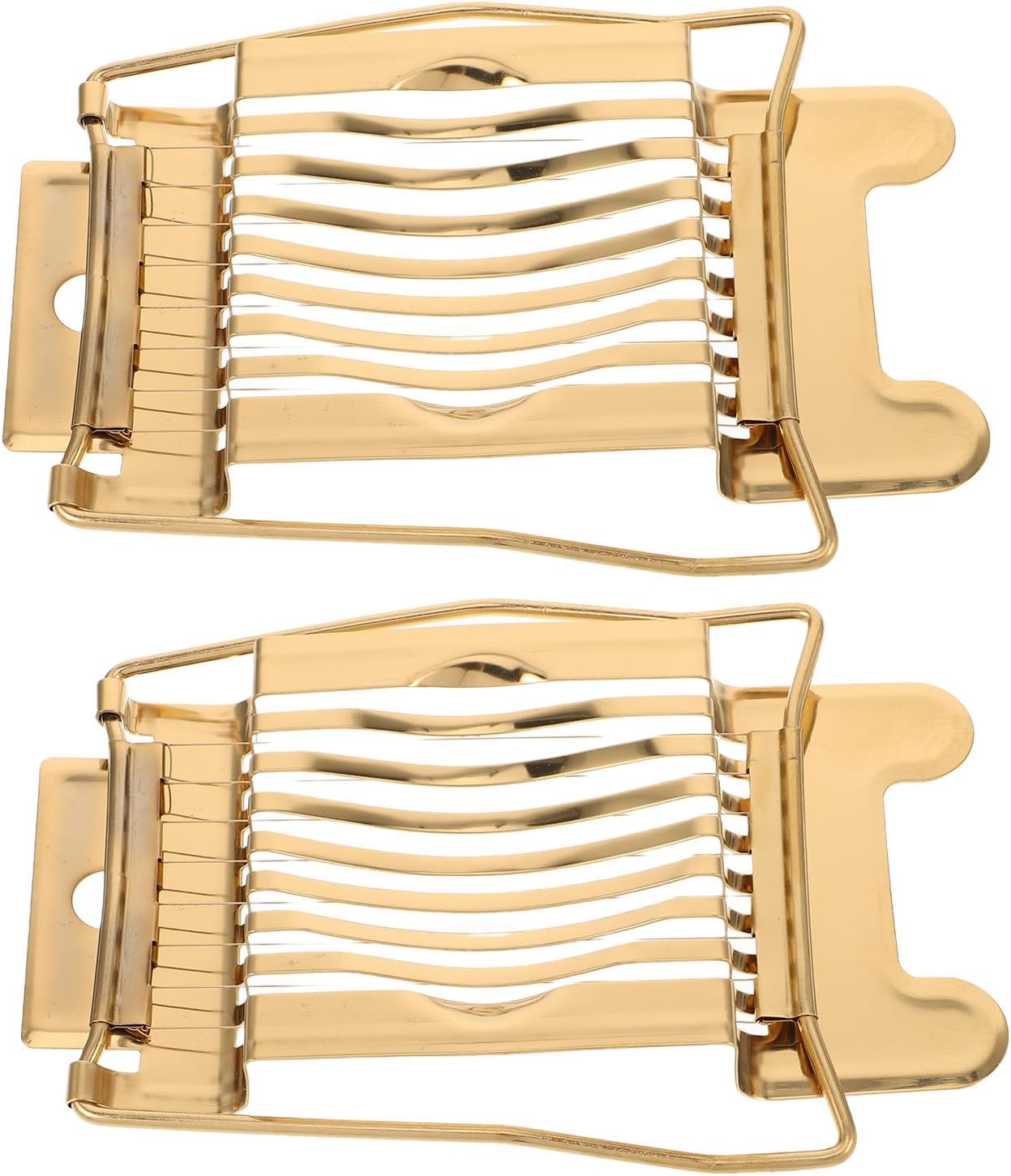 2 Stück Eierschneider mit Edelstahldraht, Gold