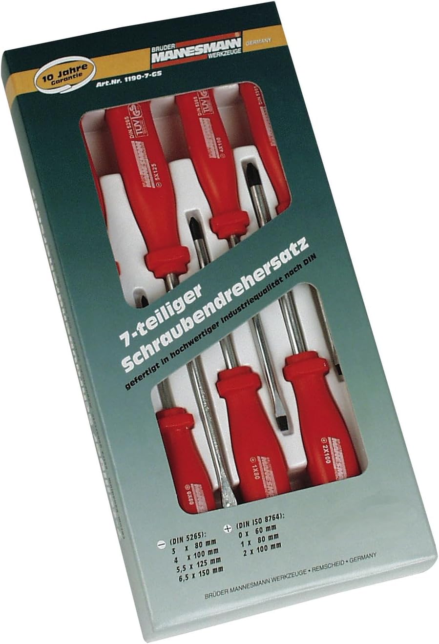 Brüder Mannesmann Schraubendrehersatz, 7-teilig | M 1190-07-GS
