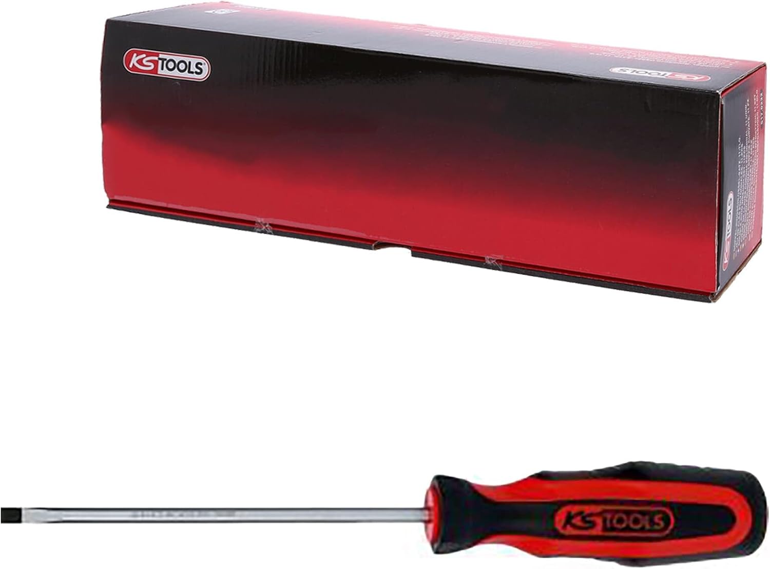 KS Tools 159.1004 ERGOTORQUEplus Schlitz-Schraubendreher, 4mm, 180mm lang