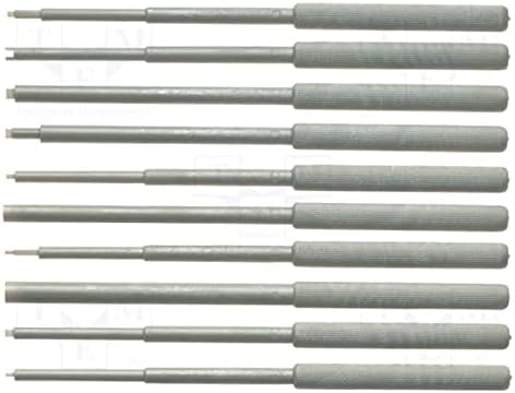 generisch Set: Abgleichschraubendreher; Anz.STK: 10; flach; Blister T4857 Abstimm-Schraubendreher