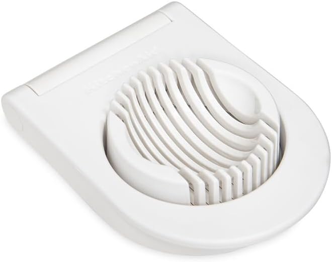 KitchenAid Eierschneider 11 cm, Eischneidewerkzeug mit Stahldrähten, Weiß
