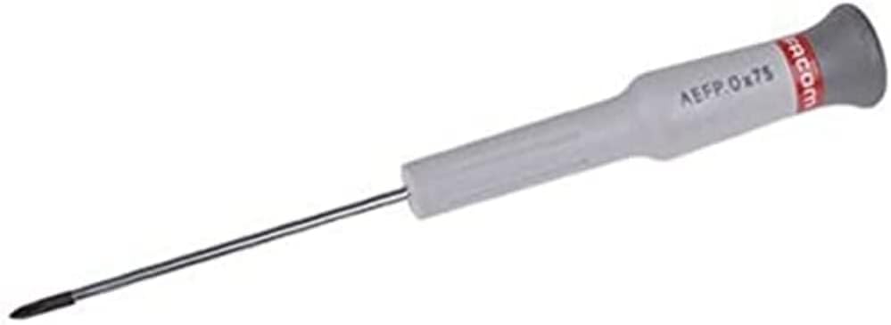 FACOM Schraubendreher Micro-Tech Klinge verchromt 3,0x75 Mmphillips PH0, 1 Stück, AEFP.0X75