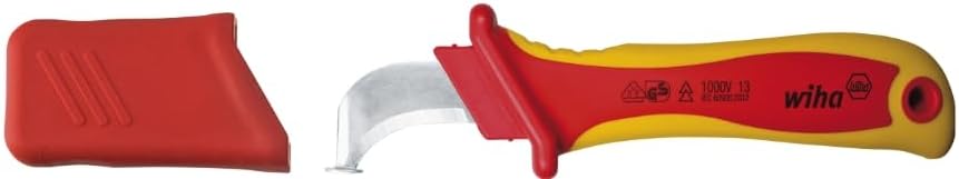 Wiha Abmantelungsmesser Hakenklinge mit Gleitschuh für Rundkabel in Blister (36053) 200 mm