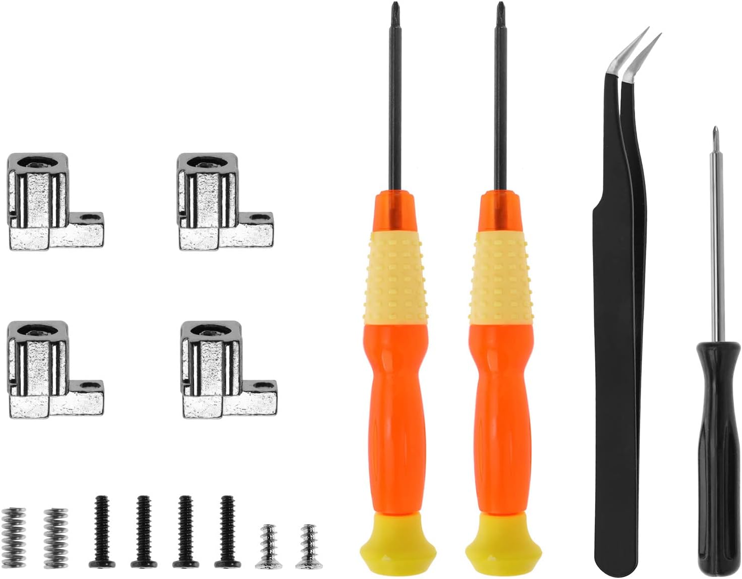 VGOL 1 Set Metallschloss Schnalle Ersatz Reparatur Werkzeug Kit Kompatibel mit Joy-Con Controller mit Schraubendreher und Pinzette Öffnungswerkzeug [Video Game]