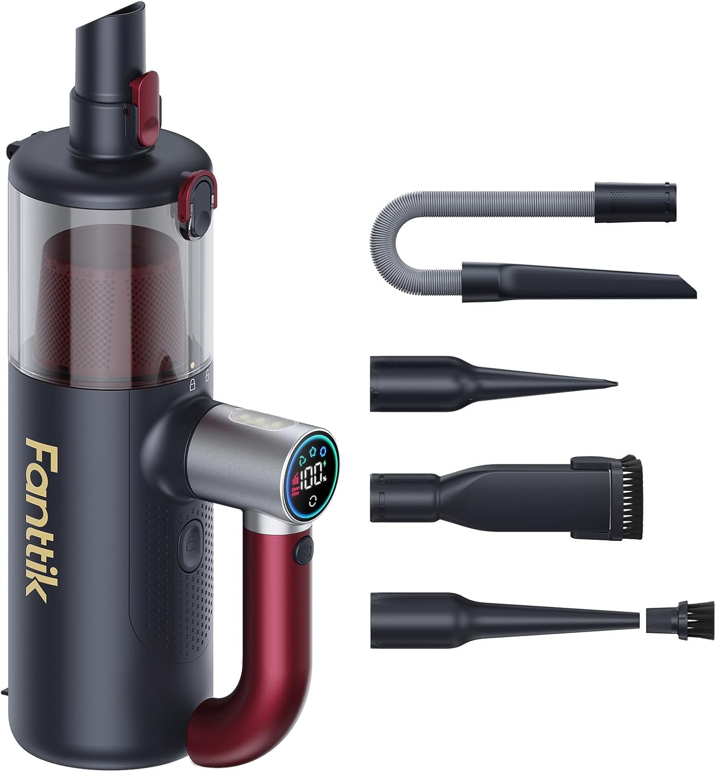Fanttik Cruise V11 APEX kabelloser 4-in-1 Handstaubsauger, 180° Drehgriff