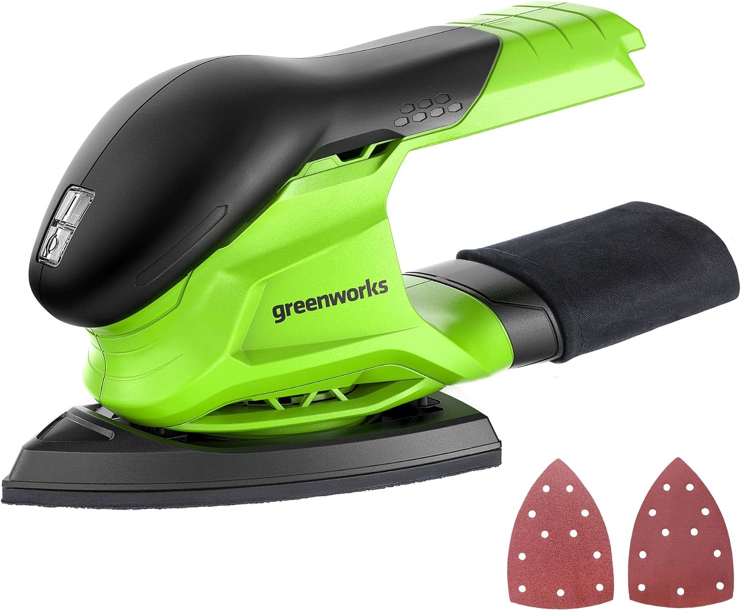 Greenworks G24IN Akku Luftpumpe, 11 Bar, Nieder- oder Hochdruck, automatische Abschaltung mit 3 Adaptern und 0,5m Schlauch OHNE 24V Akku und Ladegerät, 3 Jahre Garantie