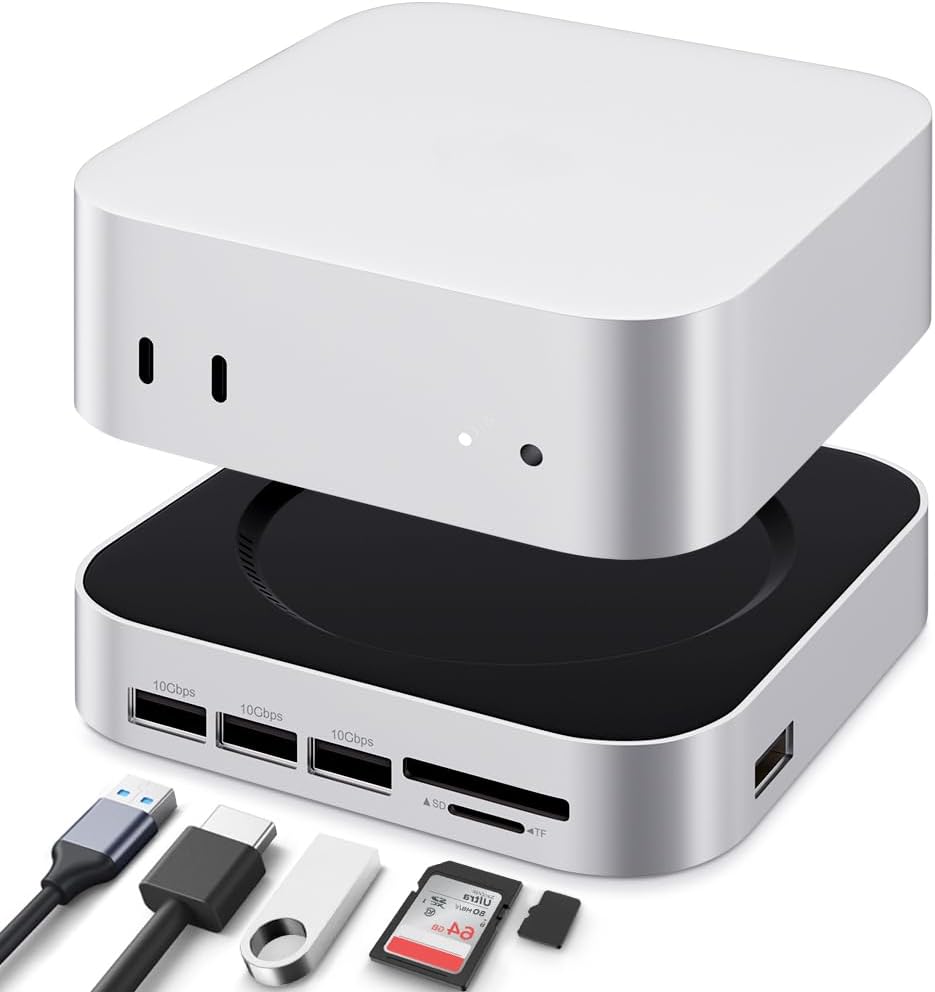 OFFCUP USB Hub 7 Port mit Netzteil USB Verteiler USB Hub Aktiv 3.0+2.0 mit Einzelnen Schaltern und LED Anzeige, Plug & Play, für Laptop PC, MacBook nd weitere USB Geräte