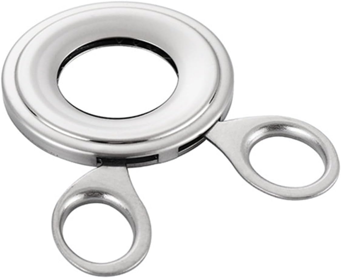 PRETYZOOM 2St Eierschäler gekochter Eierschneider Topper Obst Eieraufsatz rostfreier geteilter Flansch Wachtel eieröffner eier öffner Koch-Tool Eierschalenschneider Rostfreier Stahl Silver