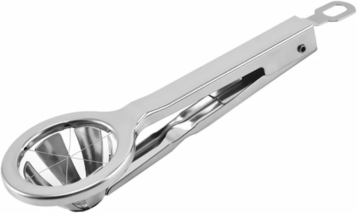 Cabilock Eierschneider aus Edelstahl mit Praktischem Hand Eierschneidegerät für Harte Eier und Obst Gleichmäßiges Schneiden und Einfache Bedienung in Küche