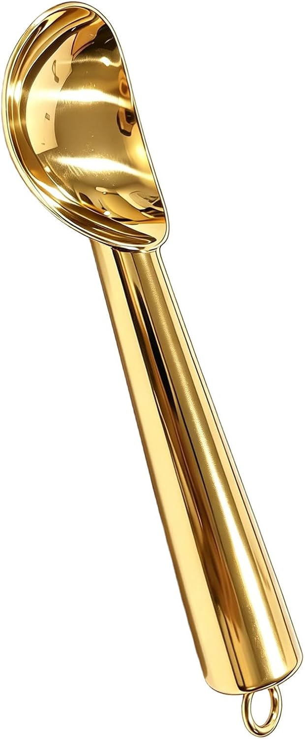Eisportionierer aus 304 Edelstahl, Antihaftbeschichtet, Goldfarben