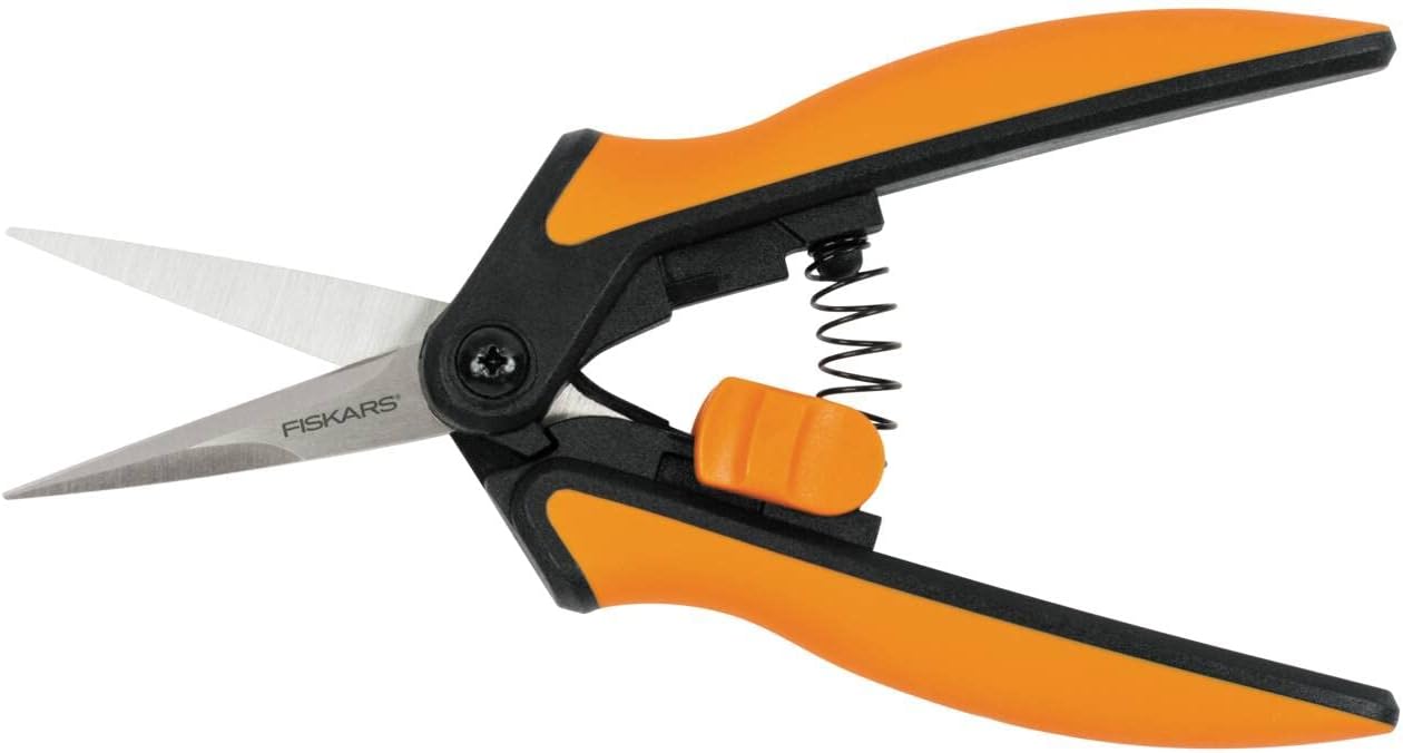 Fiskars Microtip Gartenschere SP13, Länge: 21,5 cm