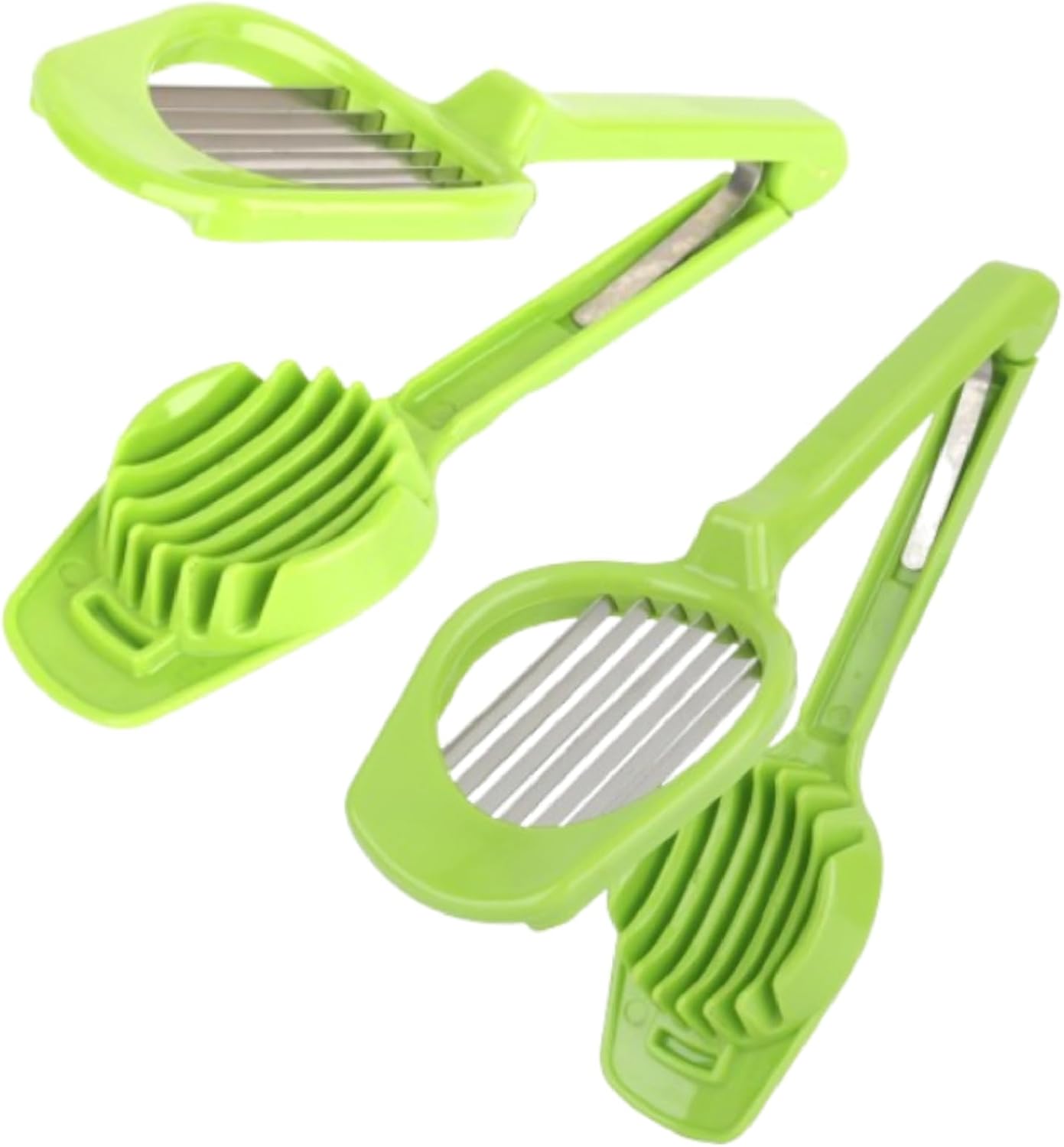 2-teiliger Eierschneider, gekochter Eierschneider, tragbarer Bananenschneider, Mehrzweck-Schneidewerkzeug für Kiwi, Erdbeere, Gemüse, Grün