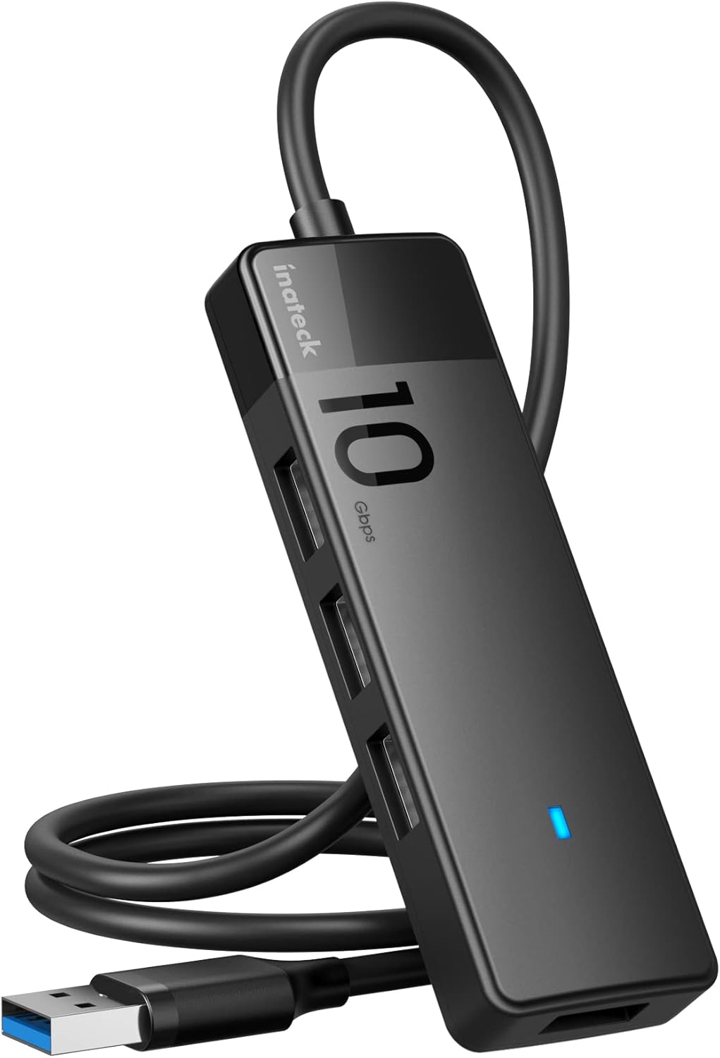 Inateck USB Hub 3.2 Gen 2, USB Verteiler mit 4-Port USB-A-Anschlüssen, 50cm Kable, kompatibel mit Windows 7/8/10/11, Mac OS,Linux