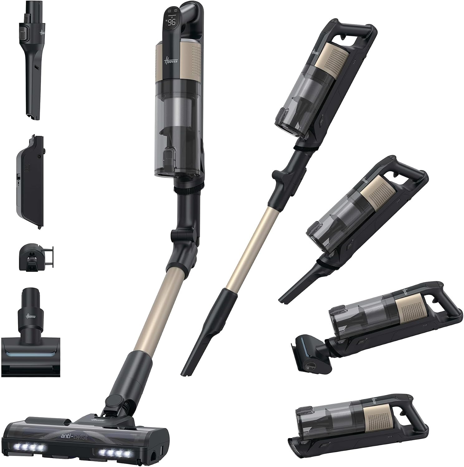 Hoover HF3 CORE Pet kabelloser Akku-Staubsauger | 60 Min Laufzeit | 300 W