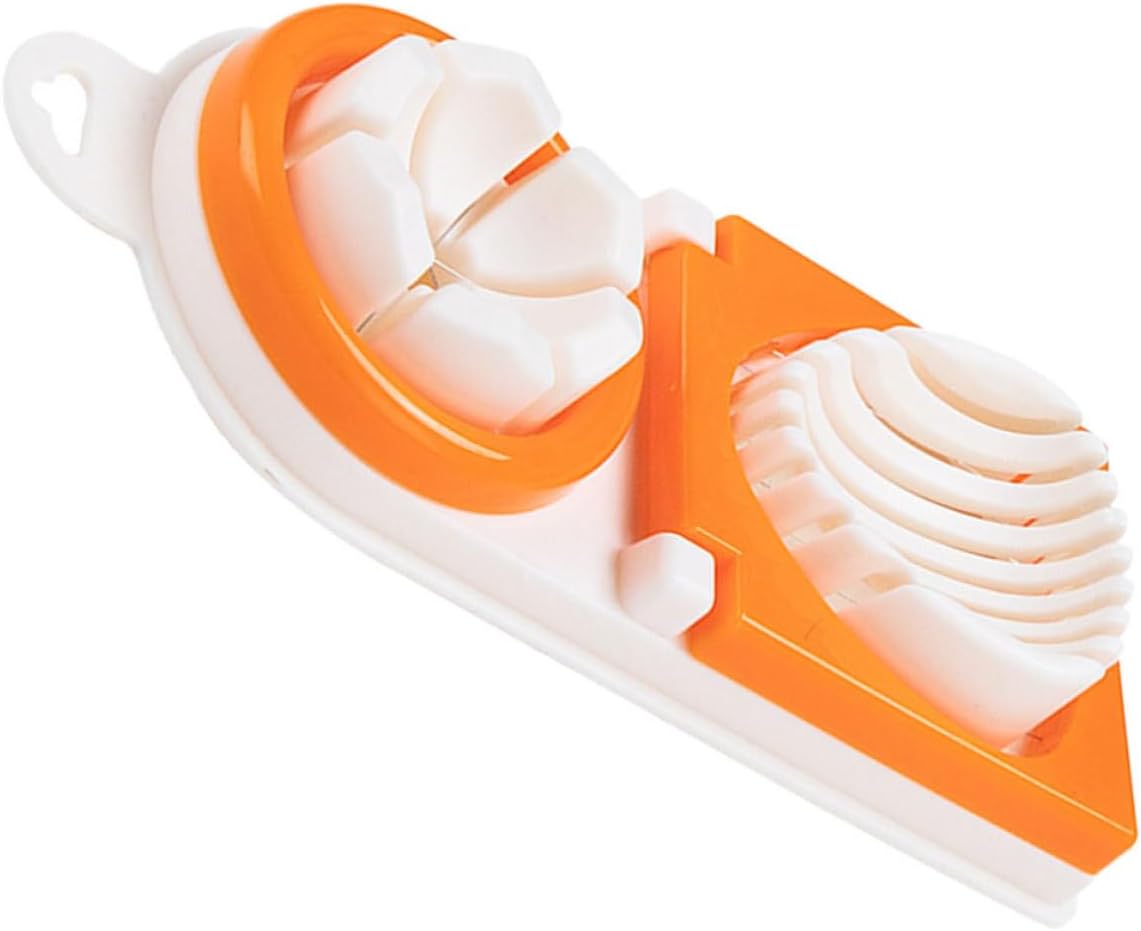 Alasum Robuster Eierschneider aus Edelstahl und Pp zum Schneiden von Eiern und Früchten Spülmaschinenfest für Küchen Zubereitung und Präzises Schneiden