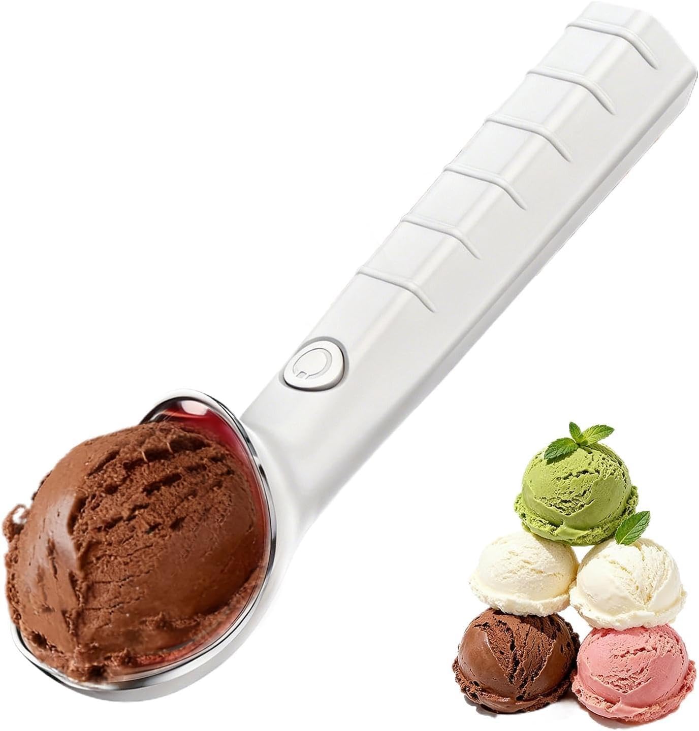 Elektrischer Eisschaufel, Edelstahl, tragbar, Warmhaltelöffel, Löffel