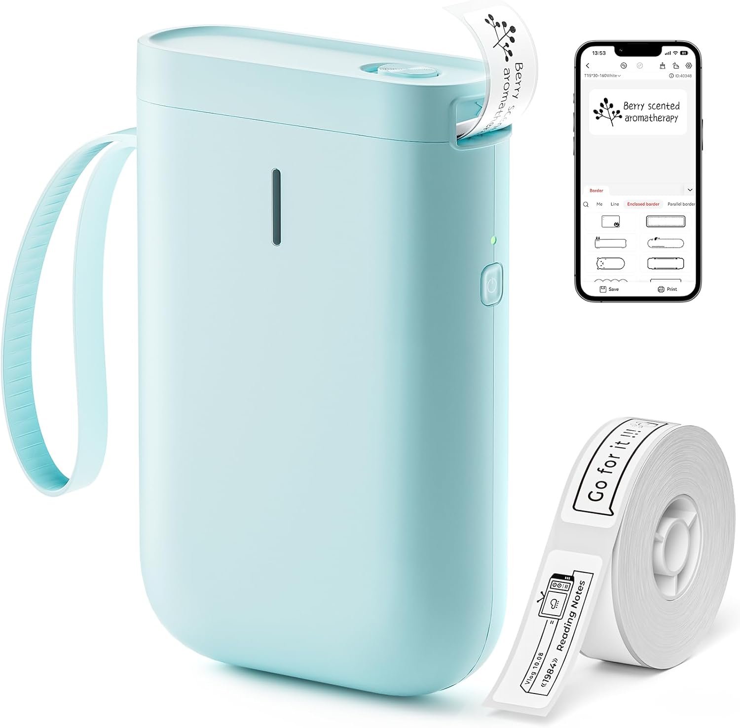 NIIMBOT Namensaufkleber-Etikettendrucker, D110 Bluetooth-Etikettiergerät