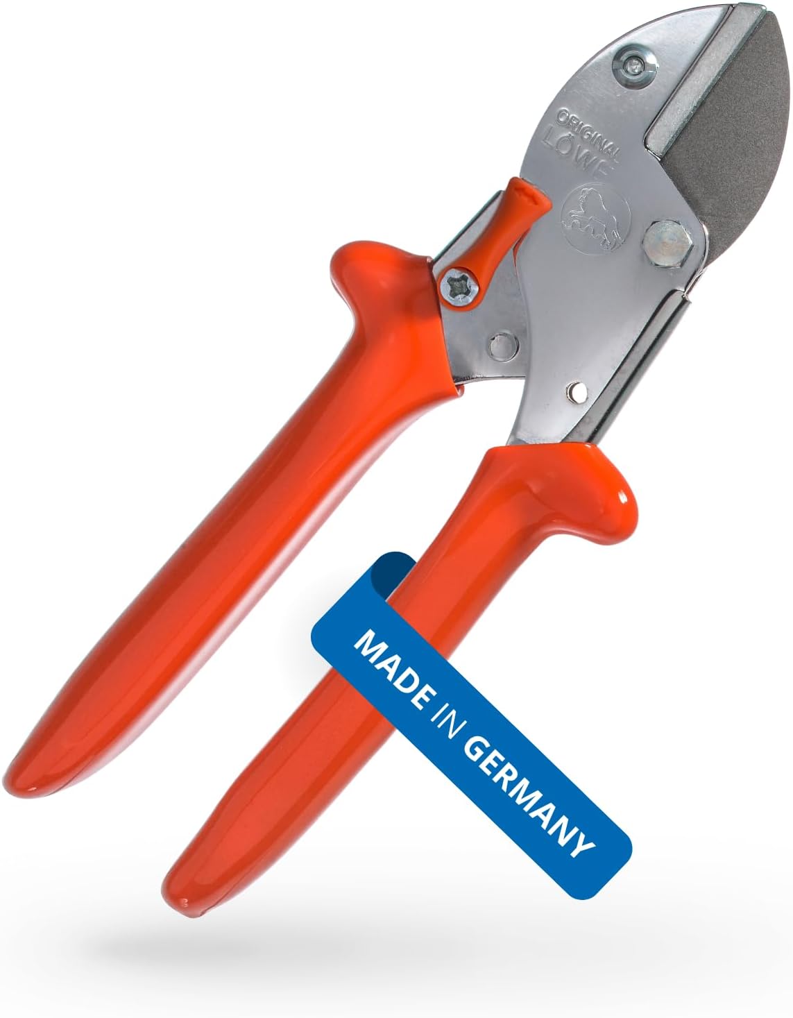 Original LÖWE 5 Profi Gartenschere Amboss 5.107 mit rostfreier und antihaftbeschichteter Stahlklinge - handliche und leichte Baumschere ideal zum Schneiden von Obstbaum Apfelbaum Birnenbaum
