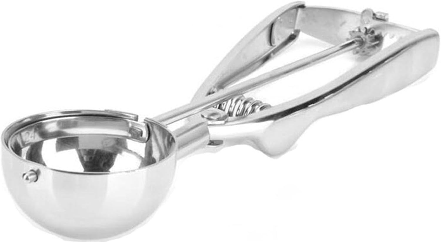 XUMIUZIY Edelstahl-Eisportionierer mit Federdruck (Small 4CM)