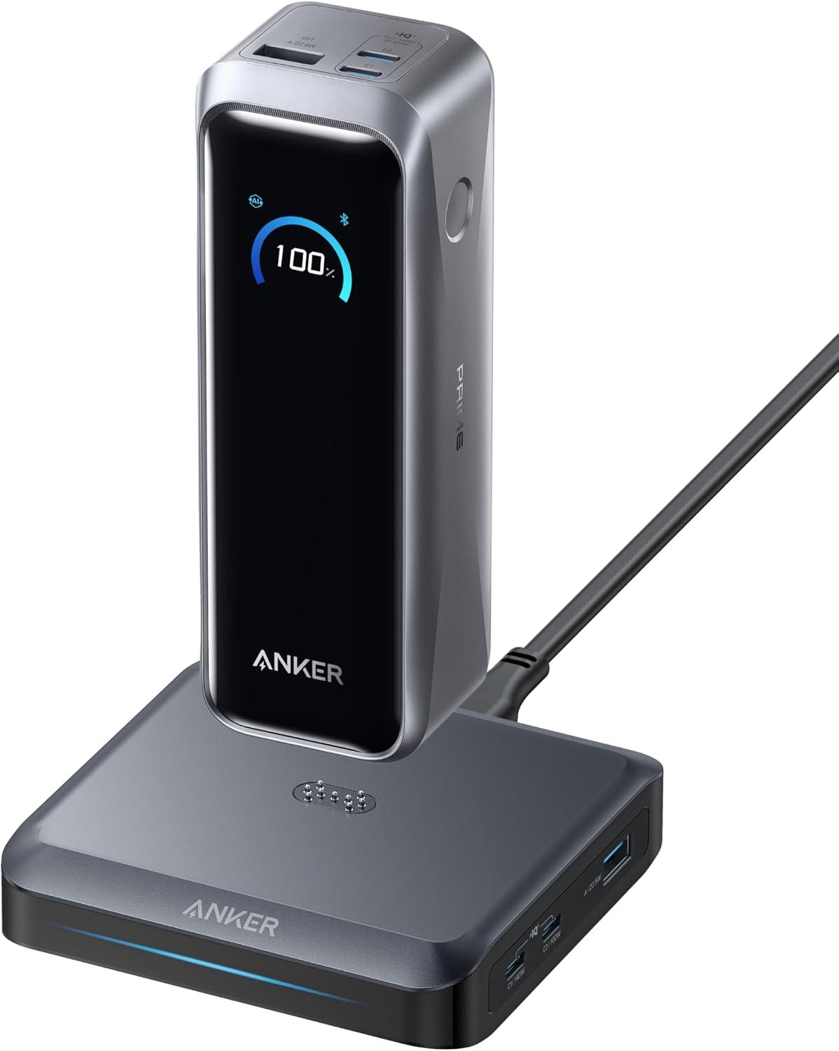 Anker Prime 20100mAh Powerbank mit Ladebasis, 220W Max
