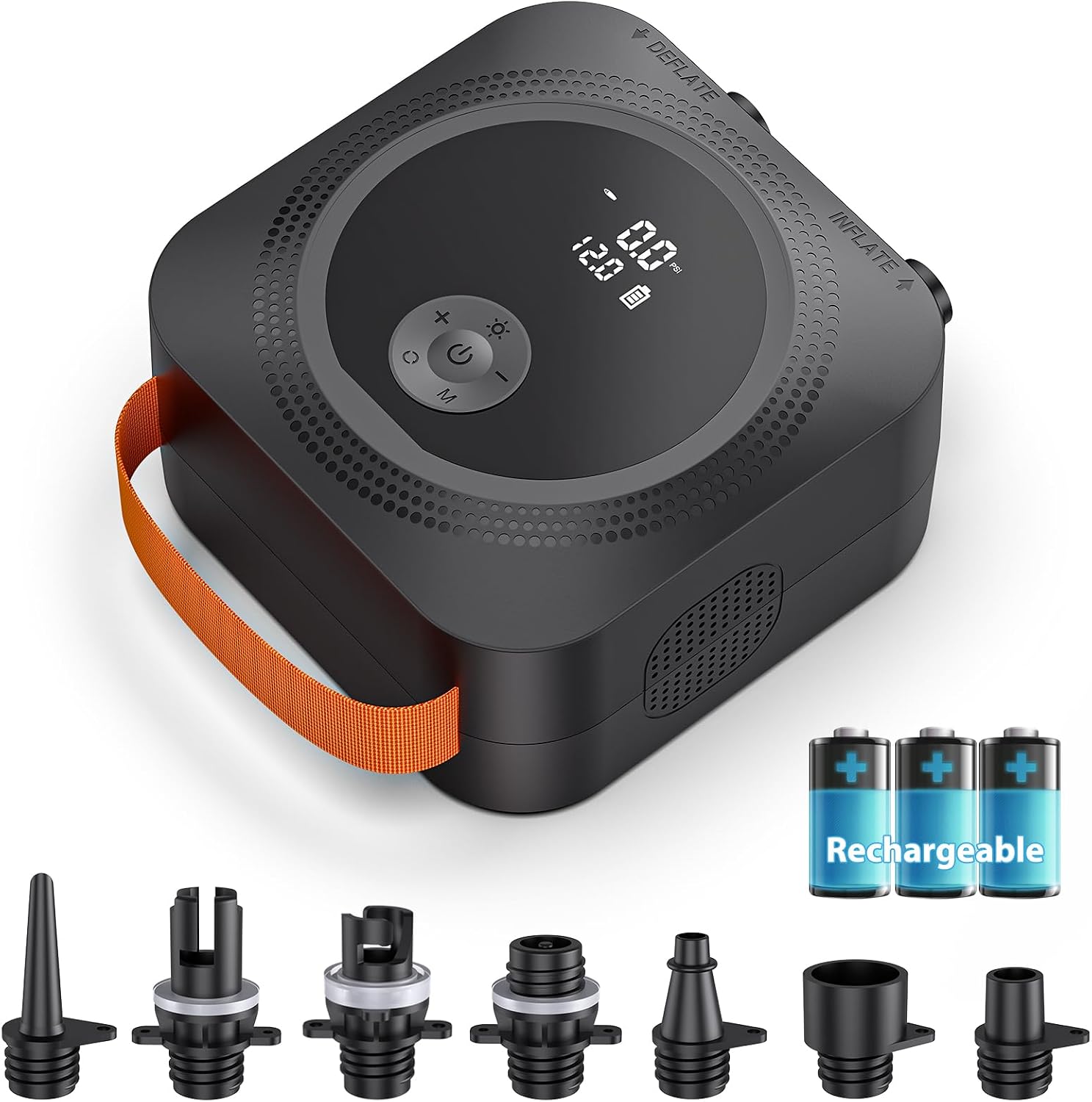 WARMTUYO SUP Pumpe Elektrisch Akku, 22 PSI Hochdruck SUP Luftpumpe