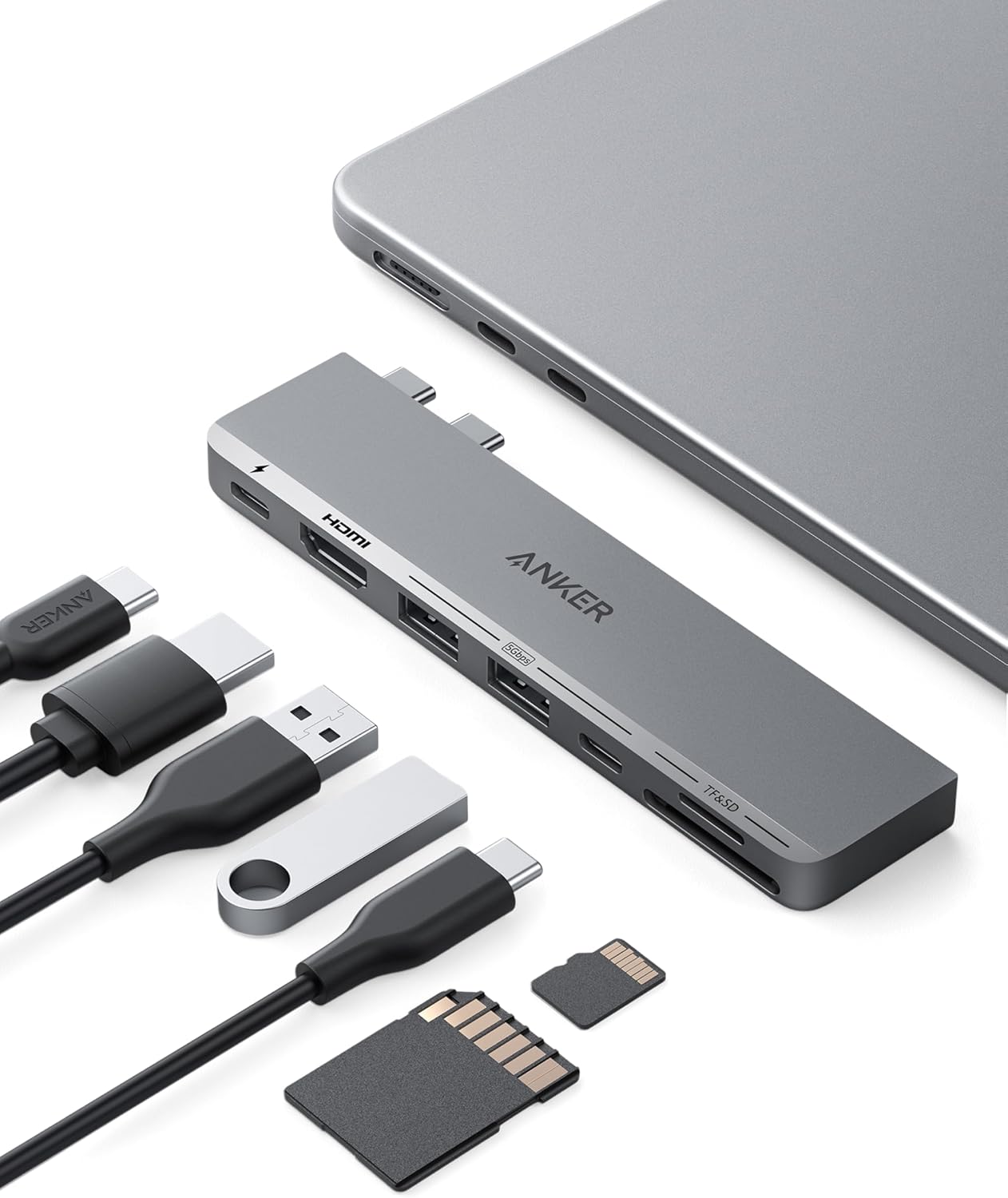 Anker 547 USB C Hub 7-in-2 mit 4K HDMI Display für MacBook