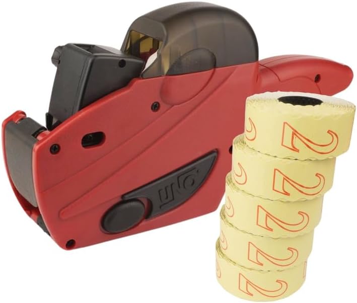 Preisauszeichner-Set UNO C6 7500 Etiketten weiß ablösbar