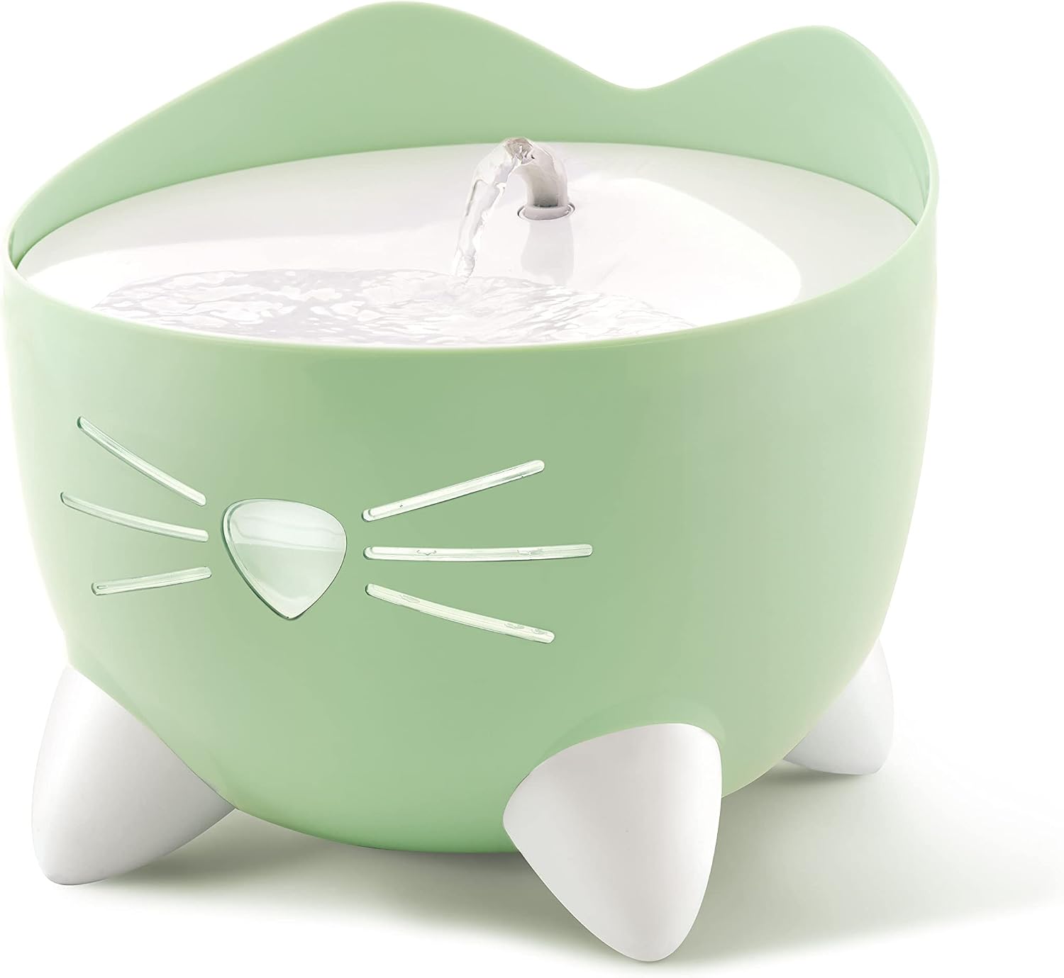 Catit PIXI Trinkbrunnen für Katzen | 3-Fach Filter | pink/rosa, 2 L