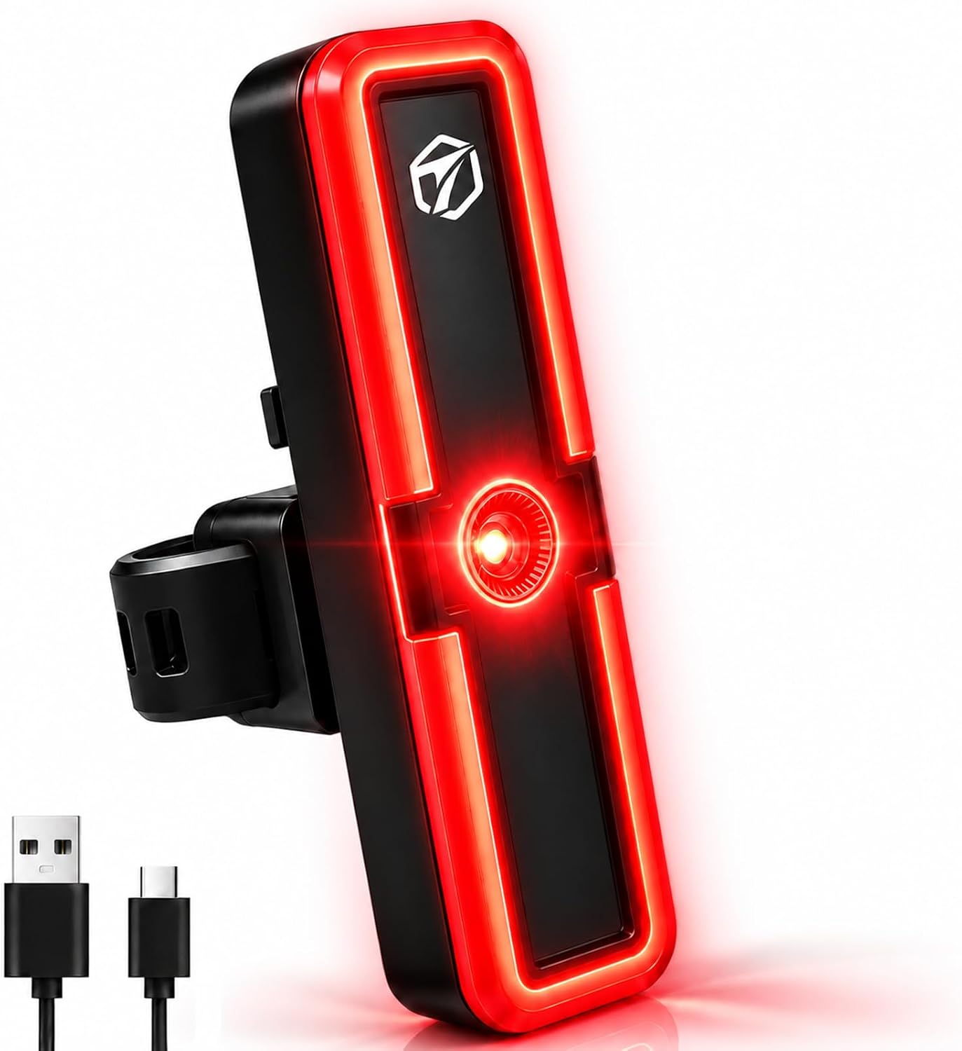toptrek Fahrrad Rücklicht mit Bremslichtfunktion USB-C StVZO zugelassen