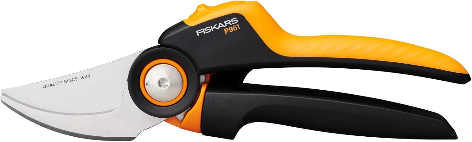 Fiskars Bypass-Gartenschere M, X-series PowerGear, P921, Mit Rollgriff