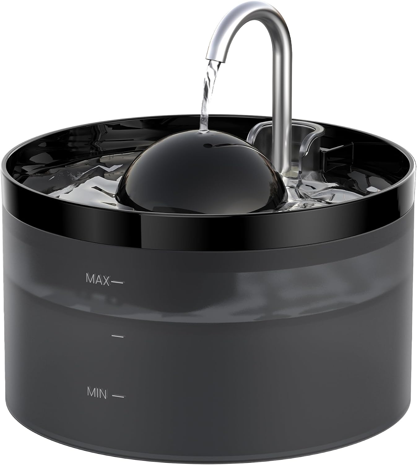 UIOOQ Katzenbrunnen, Haustierbrunnen mit Ultra-Stiller Pumpe, Aktivkohlefilter hält das Wasser Sauber, 3,2L Kapazität, Wasserhahndesign, Anti -Sputtern, Anzug für alle Arten von Katze