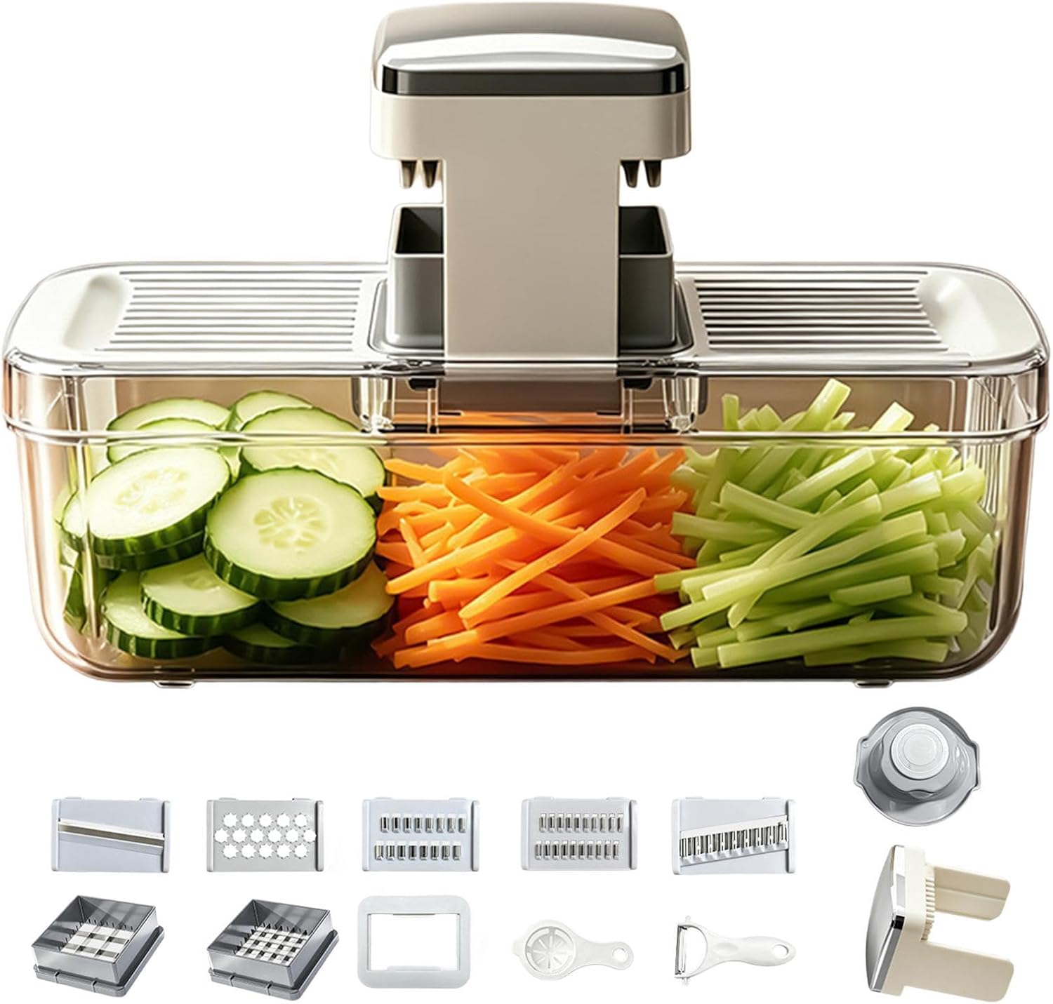 Food Chopper mit Behälter zum Schneiden, Schneiden und Reiben mit