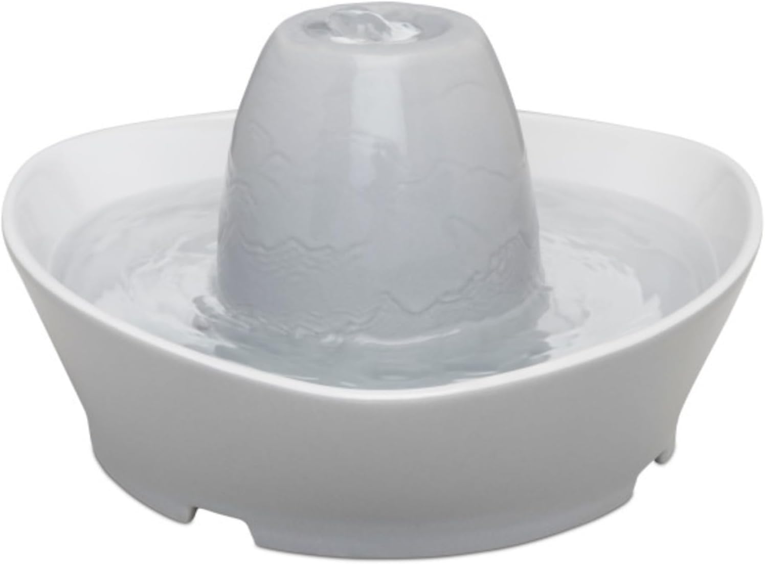 PetSafe Keramik-Trinkbrunnen Streamside, Für Katzen und kleine Hunde geeignet, Leiser Betrieb, 1,8 L Wasserkapazität