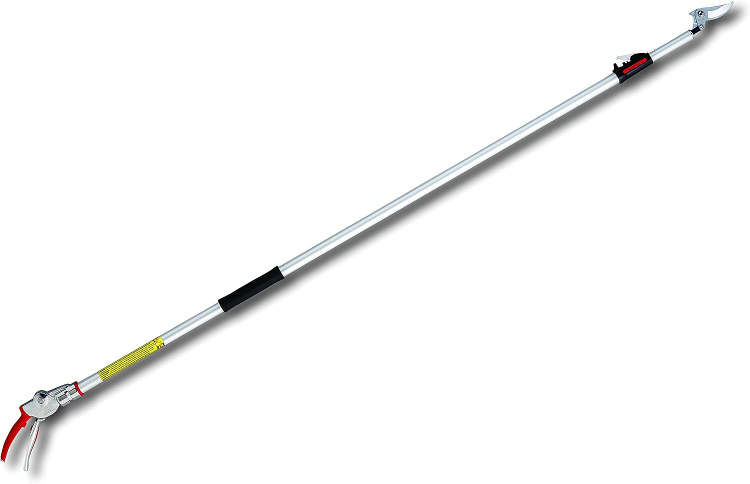 ARS Teleskop-Gartenschere mit Langer Reichweite, 18000–3000 mm, ARS-180ZF-3.0–5, robuste und robuste Klinge, Aber dennoch leicht, Lange Schere, Griff für Sicherheit, Aluminium-Schwingkopf