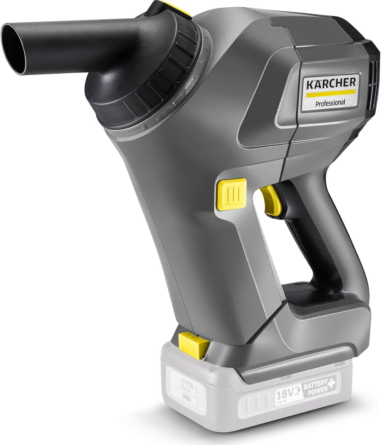 Kärcher Akku-Trockensauger HV 1/1 Bp Cs Professional, 70 dB, 0,9 l Behälter, Akkuleistung max. 100 m² und bis zu 29 min