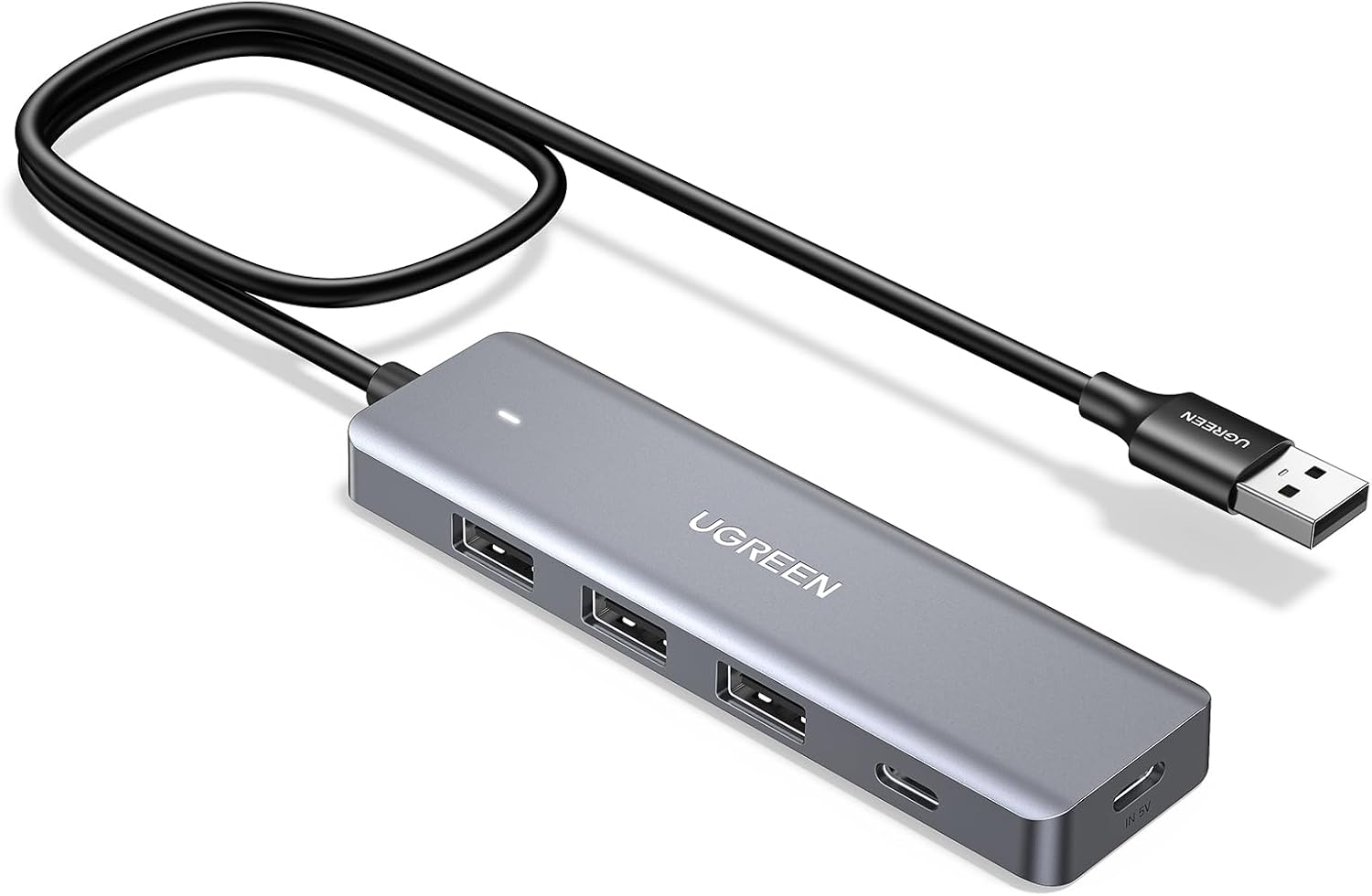 UGREEN USB Hub 3*USB 3.0 + 1*USB C ports mit Stromversorgung 5Gbps (60cm)