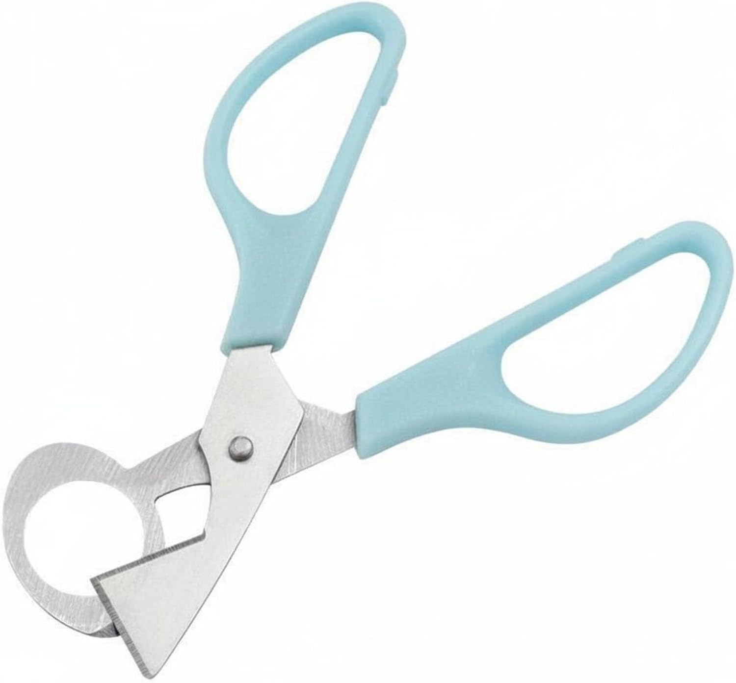 Eierschneider Quail Egg Cutter Eieröffner Küchenaccessoire Küchengerät Edelstahl PP Stabiler Aufbau für Viele Einsätze für Kleine Eiersorten Haushalt Café Catering, Blau