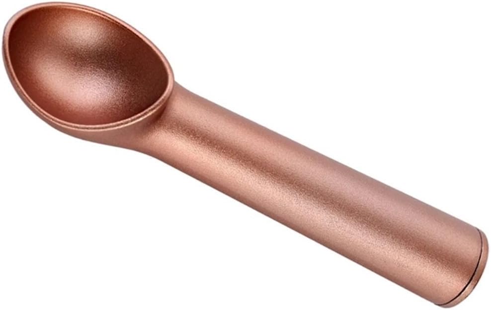 Eisportionierer Commercial Grade aus Aluminium Selbstauftauend für Hartes Eis Gelato Sorbet für profi Gastronomie Küche Silber(B)