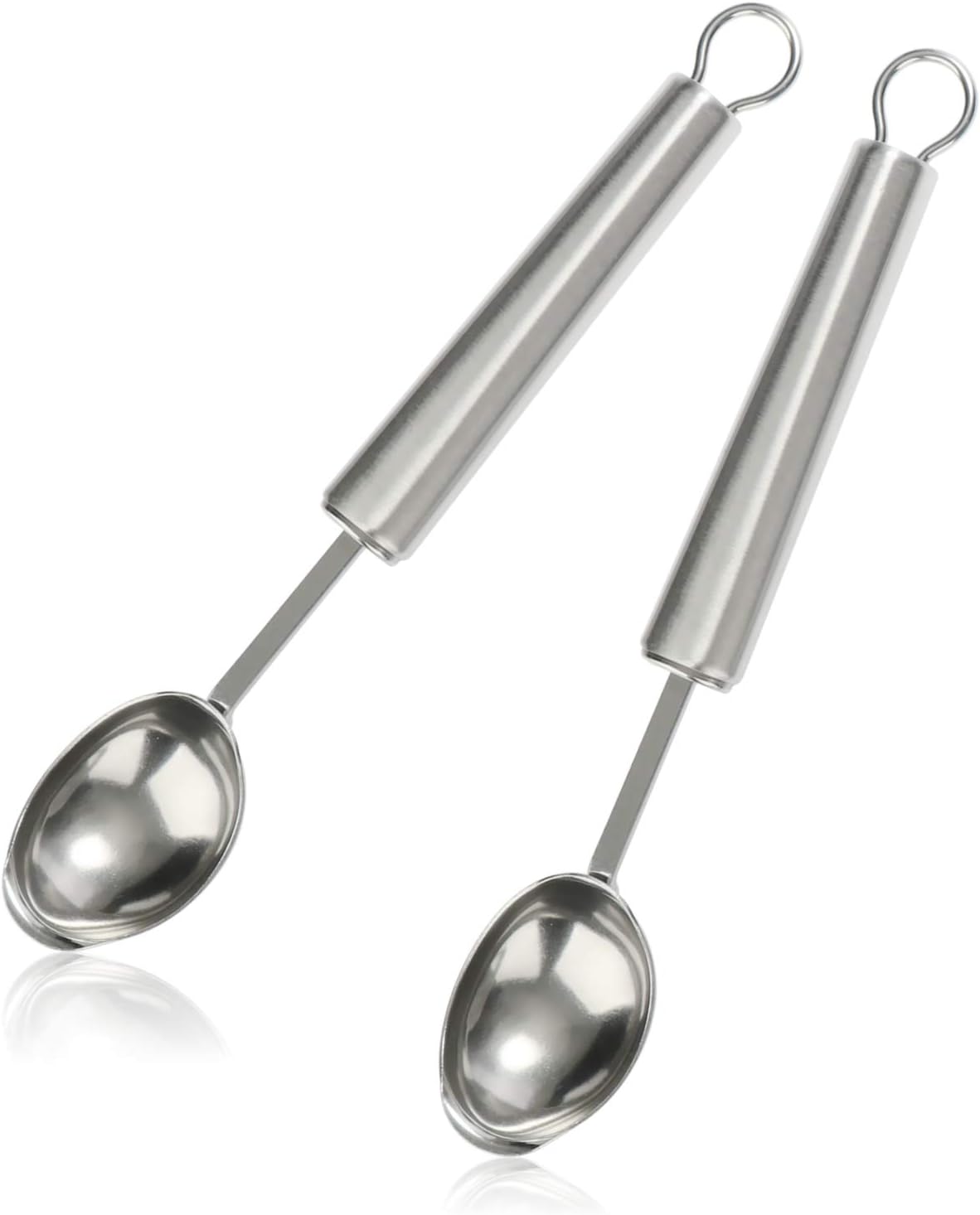 com-four® Eisportionierer aus Edelstahl, Eislöffel 20 cm für Speiseeis