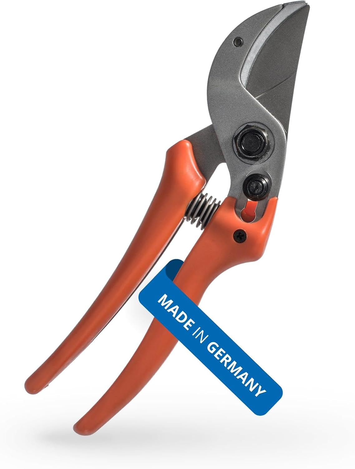 Original LÖWE 15 Amboss Gartenschere 15.107 mit Bypass Geometrie für kleinere bis mittlere Hände - gebogene antihaftbeschichtete Klinge schneidet ideal hartes Holz wie Linde Fichte Lärche Eiche