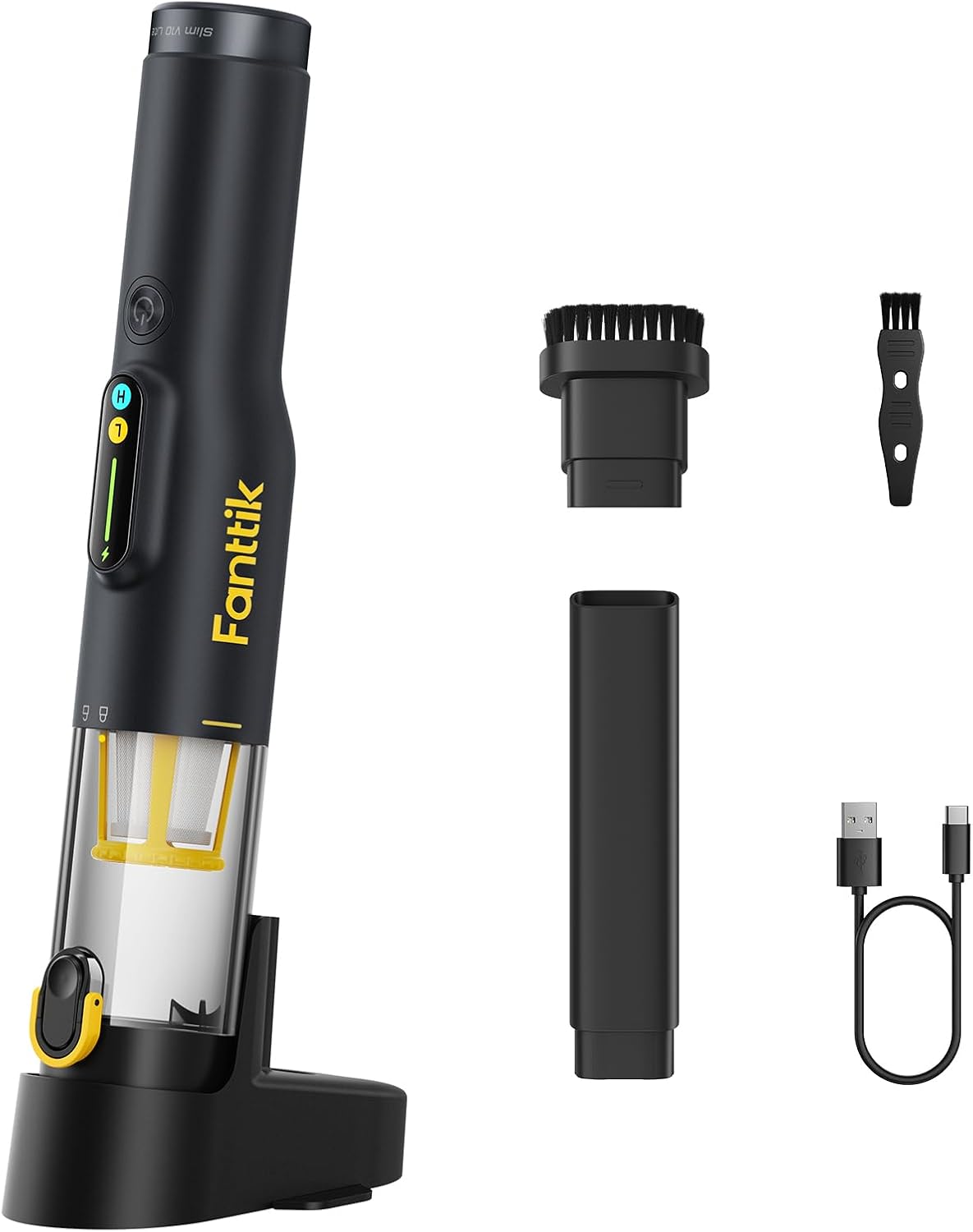 Fanttik Slim V10 Lite Handstaubsauger, All-in-One-Station, 0,45 kg Leicht