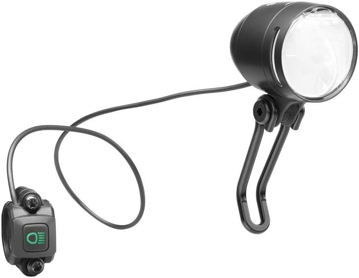 Busch & Müller LED-Scheinw. IQ-XS E-Bike High Beam 100/150 Lux m. Fernlicht schwarz matt