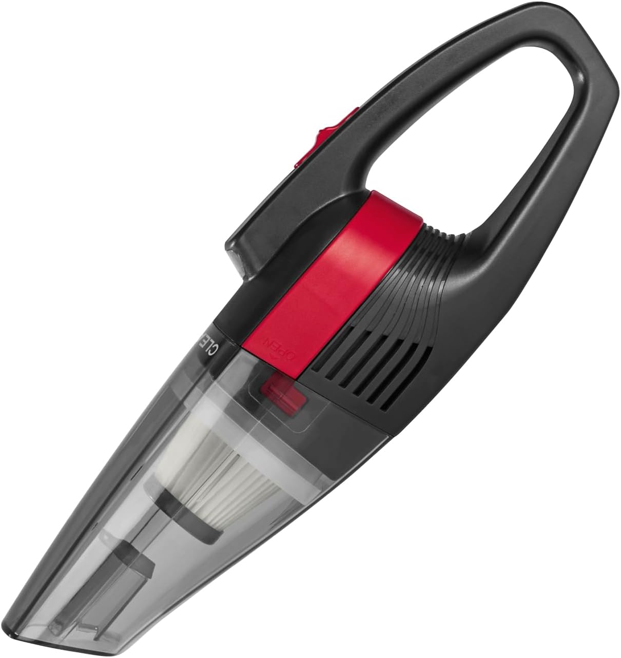 CLEANmaxx Akku Staubsauger - saugt nass & trocken | Handstaubsauger - kabellos & leistungsstark | mit 450 ml Staubbehälter | wiederaufladbar & tragbar | mit EPA-Filter & LED-Licht