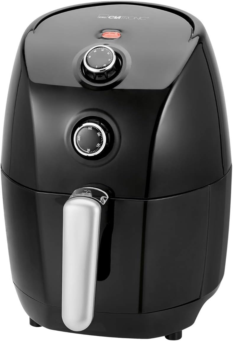 Clatronic® Doppel-Heißluftfritteuse | 8 Liter | XXL Heißluftfritteuse | Doppelkammer | Frittieren mit heißer Luft ohne zusätzliches Öl | 8 Programme | Air Fryer |Touchscreen | 2700 Watt | FR 3804 H