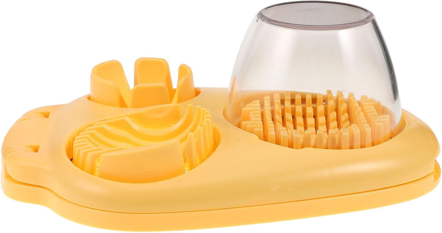 Luxshiny Multifunktionaler aus Edelstahl und ABS Eierschneider 3-in-1 mit breiter Öffnung für schnelle Einhandbedienung für Küche und Sandwiches