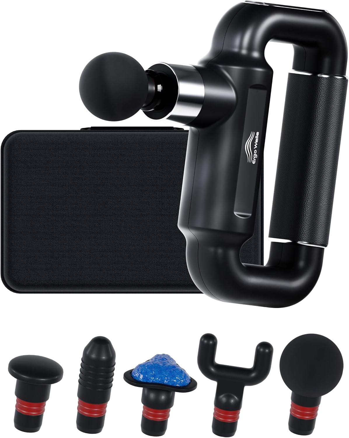 Massage Gun, Faszien Massagepistole mit Kühlkopf, 6 Stufen, LCD