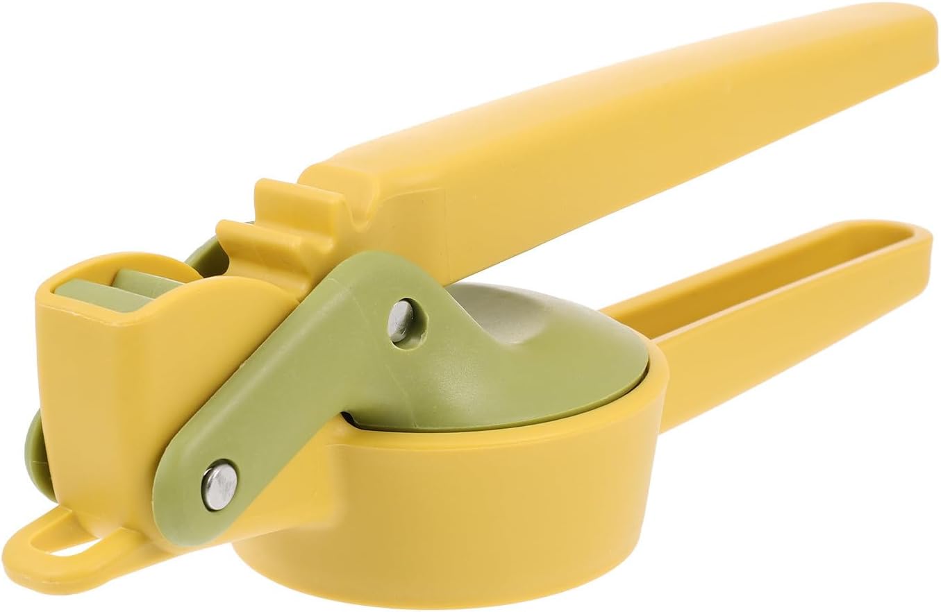 Kichvoe Eierschneider Obstschneider aus Abs und Edelstahl Tragbar Ergonomisches Design Gelb für Eier und Rote Datteln