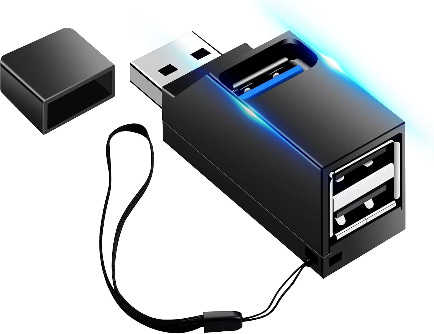 USB 3.0-Hub, 3-Port-Splitter-Hub, USB-Adapter, Daten-Hub