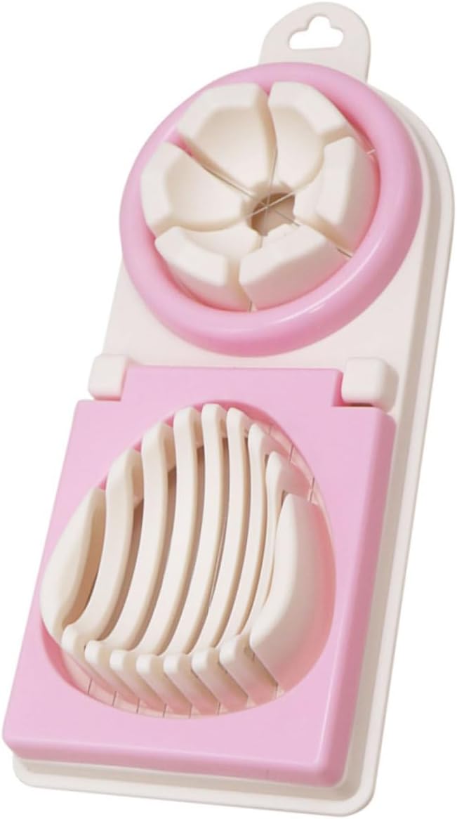 Eierschneider aus Edelstahl und PP für Küche, Rosa, Stilvoll
