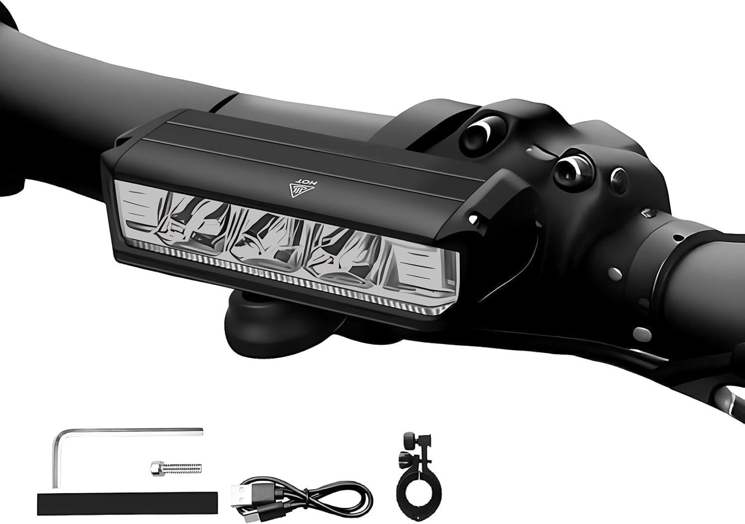 Monkey Home Ahead Frontlicht 1000-3250 Lux Superhelle LED Fahrradlampe, 2000-8000 mAh Mobile Leistung, StVZO Standard für Erwachsene Straße, MTB Off-Road Radfahren Pendeln